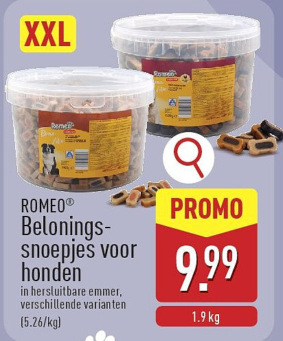 Beloningssnoepjes voor honden