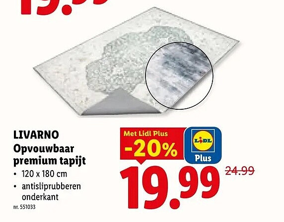 Opvouwbaar premium tapijt