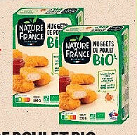 Nuggets de poulet bio Nature de France