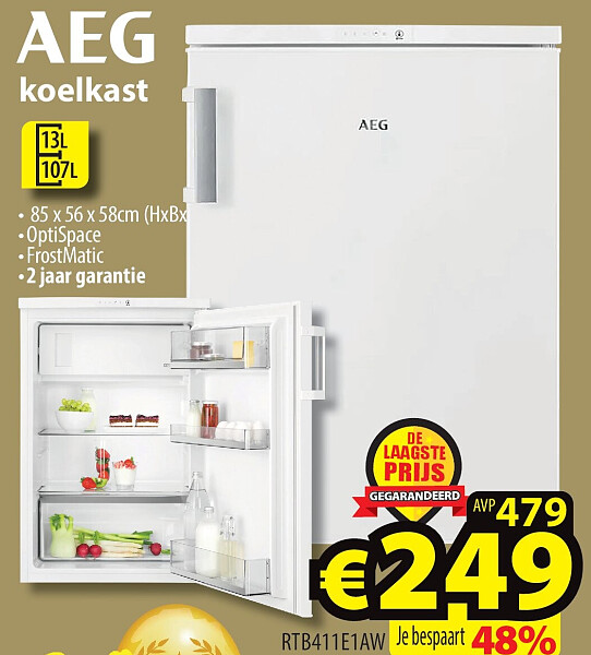 AEG RTB411E1AW koelkast