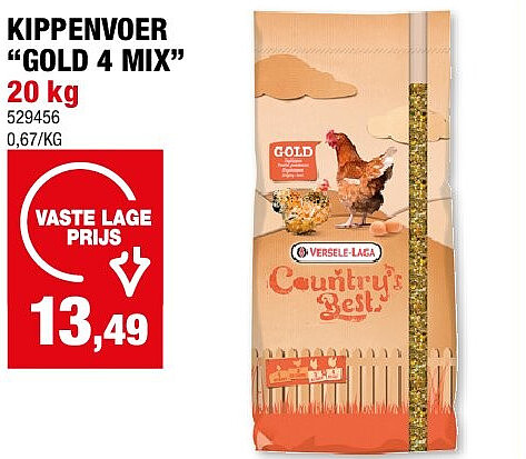 KIPPENVOER “GOLD 4 MIX” 20 kg