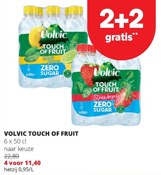 VOLVIC TOUCH OF FRUIT 6 x 50 cl