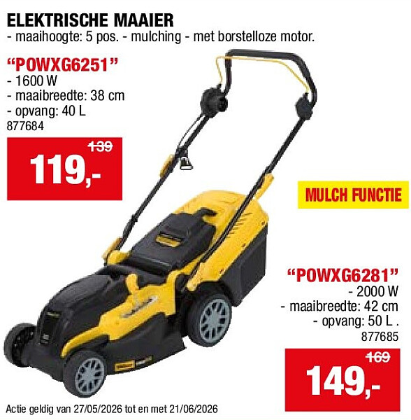 ELEKTRISCHE MAAIER “POWXG6251”
