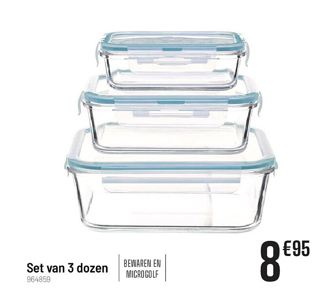 Set van 3 dozen