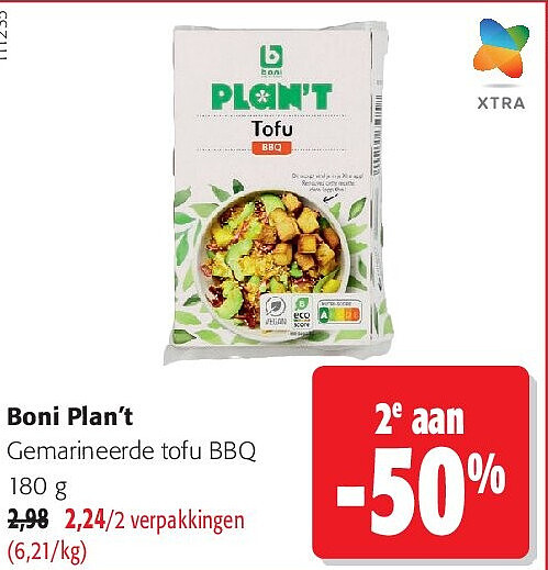 Boni Plan’t Gemarineerde tofu BBQ 180 g