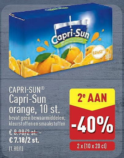 Capri-Sun orange, 10st.