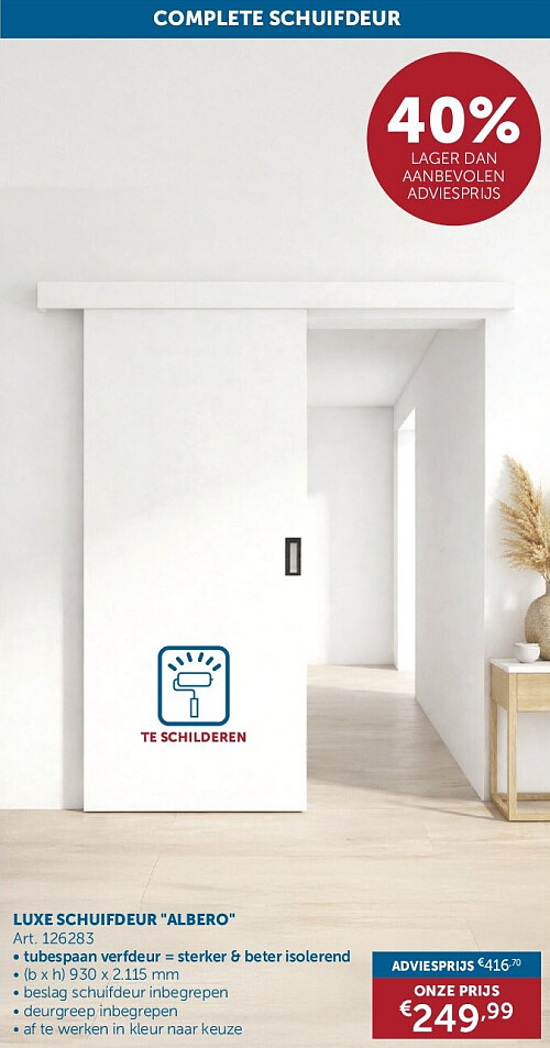 LUXE SCHUIFDEUR "ALBERO"