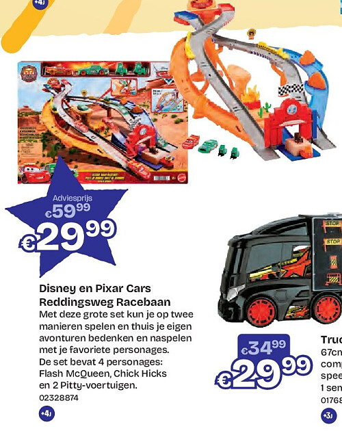 Disney en Pixar Cars Reddingsweg Racebaan