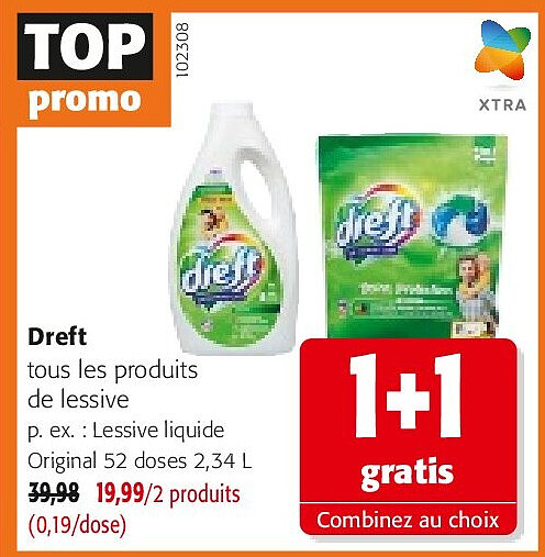 Dreft tous les produits de lessive