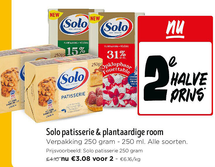 Solo patisserie & plantaardige room