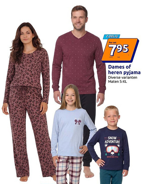 Dames of heren pyjama