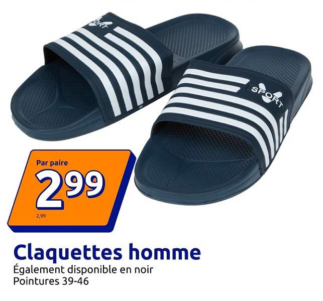 Claquettes homme