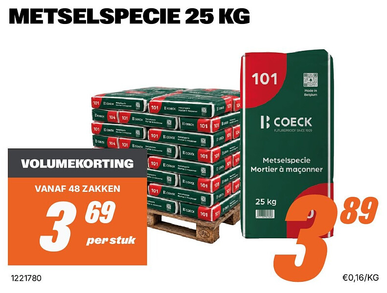 METSELSPECIE 25 KG
