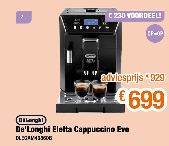 De'Longhi Eletta Cappuccino Evo DLECAM46860B