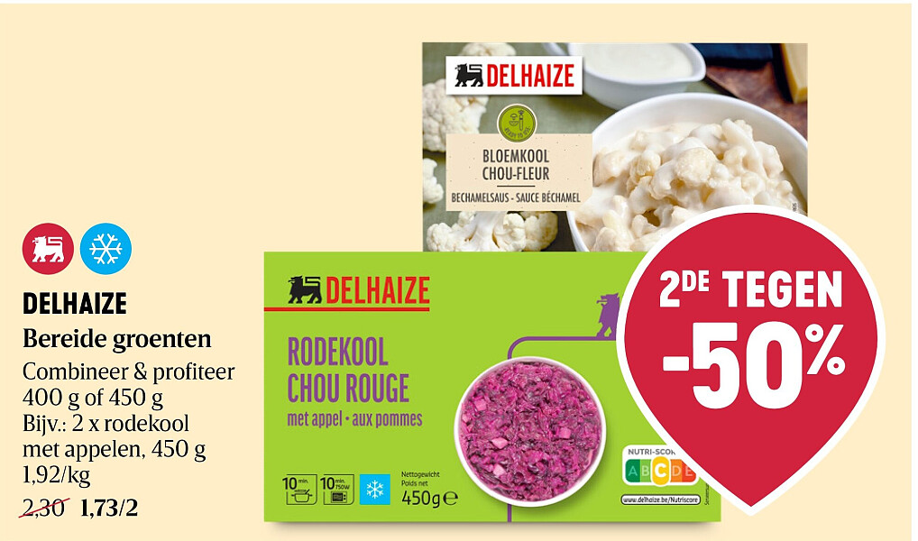 DELHAIZE Bereide groenten