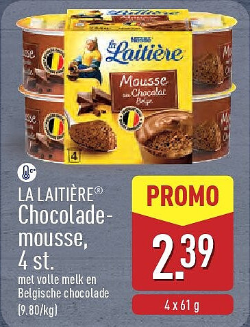 Chocolade­ mousse, 4st.