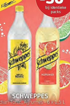 Schweppes Indian Tonic, Agrumes 6 x 1,5 l