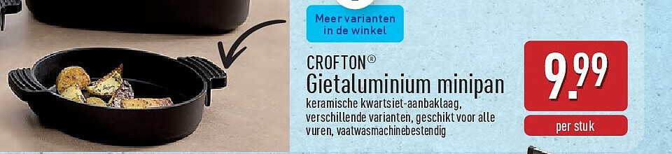 Gietaluminium minipan
