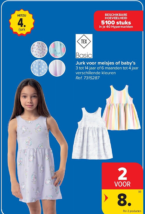 Jurk voor meisjes of baby’s