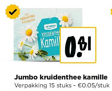 Jumbo kruidenthee kamille