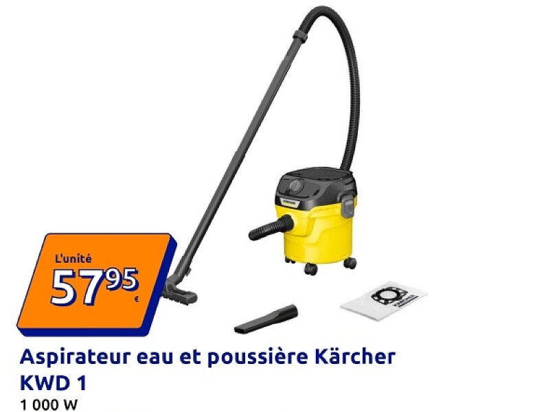 Aspirateur eau et poussière Kärcher KWD 1