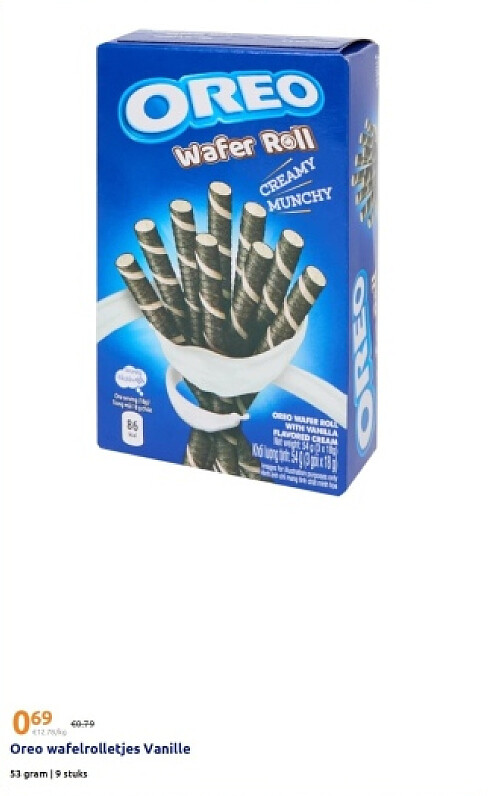 Oreo wafelrolletjes Vanille