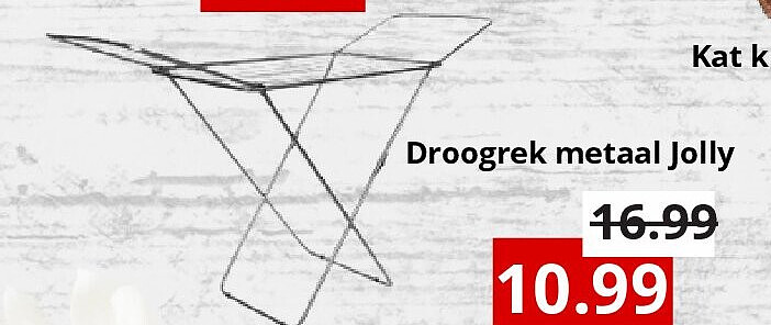 Droogrek metaal Jolly