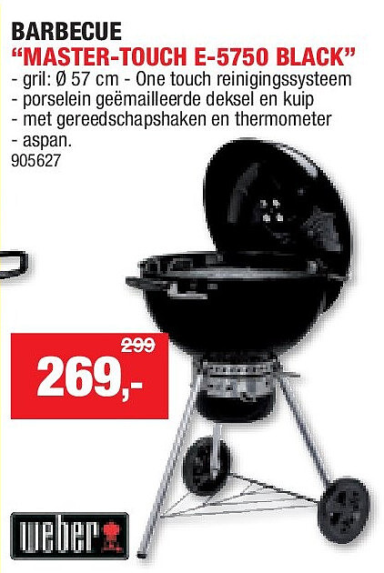 BARBECUE “MASTER-TOUCH E-5750 BLACK”