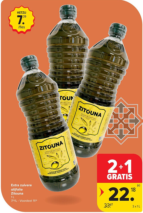 Extra zuivere olijfolie Zitouna