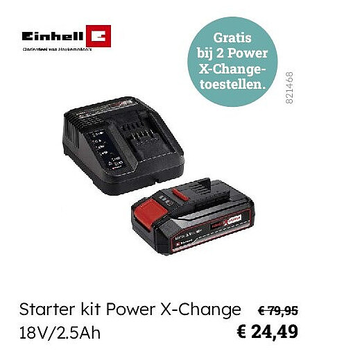 Starter kit Power X-Change 18V/2.5Ah