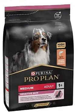 PRO PLAN Croquettes Medium adulte - peau sensible, 3 kg