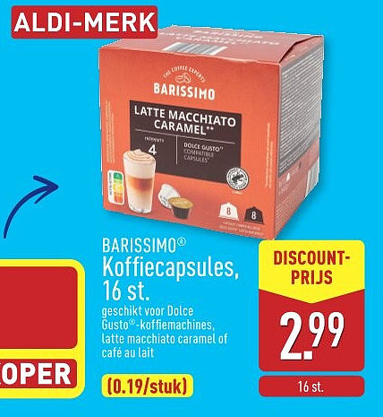 Koffiecapsules, 16st.