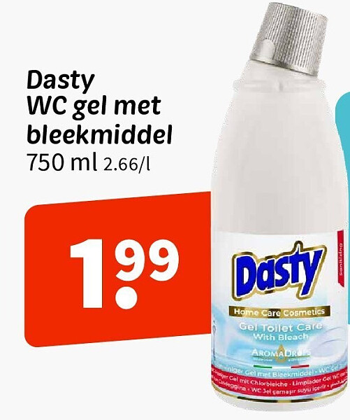 Dasty WC gel met bleekmiddel