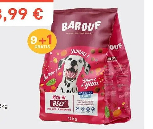Barouf Brokken Adult Rund - 12kg