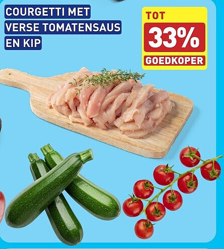 COURGETTI MET VERSE TOMATENSAUS EN KIP