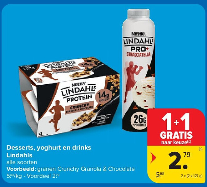 Desserts, yoghurt en drinks Lindahls