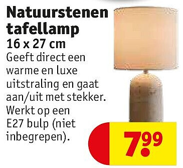 Natuurstenen tafellamp