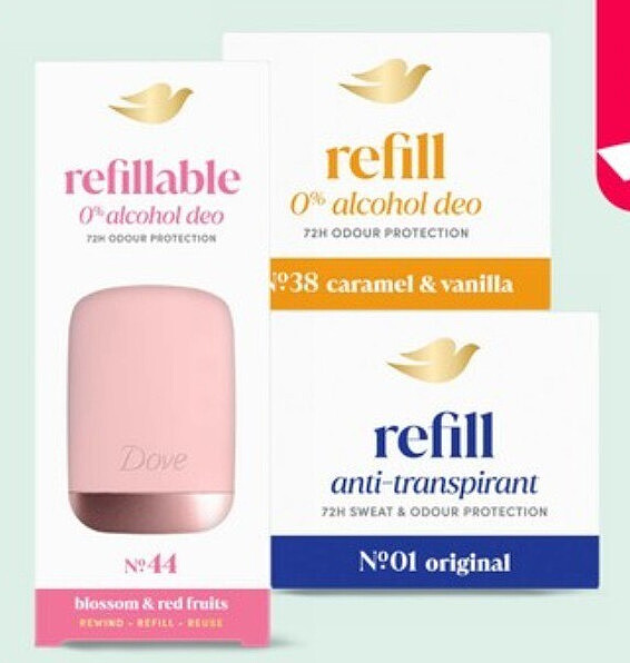 Dove refillable deodorant
