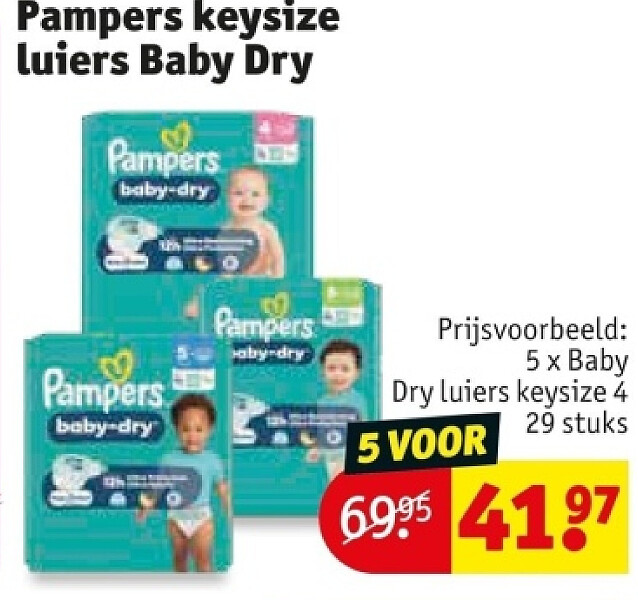 Pampers keysize luiers Baby Dry