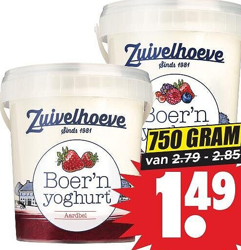 Zuivelhoeve Boer'n yoghurt
