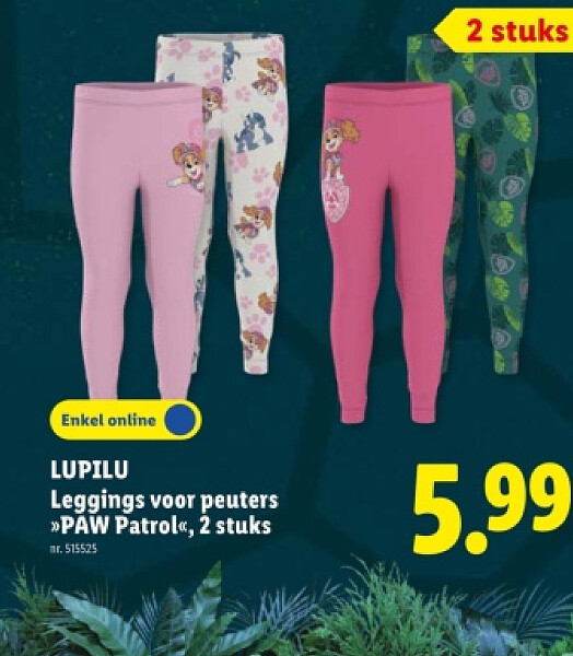 Leggings voor peuters >PAW Patrol«, 2 stuks