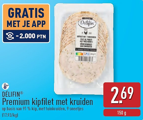 Premium kipfilet met kruiden