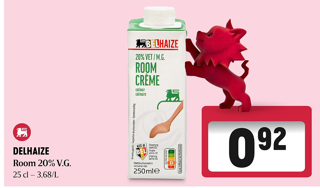 DELHAIZE Room 20% V.G.