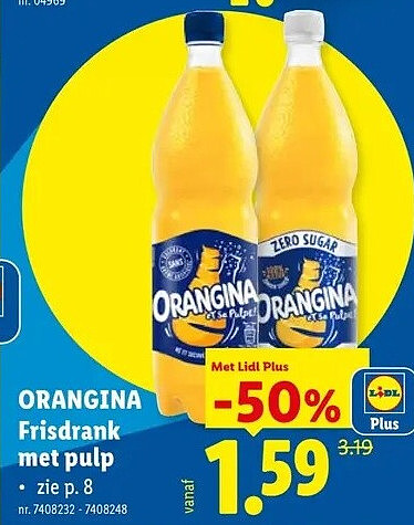 Frisdrank met pulp