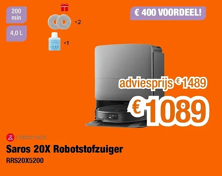 Saros 20X Robotstofzuiger