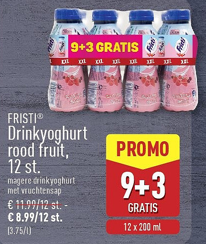Drinkyoghurt rood fruit, 12st.
