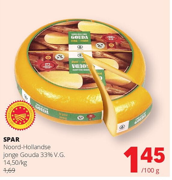SPAR Noord-Hollandse jonge Gouda 33% V.G