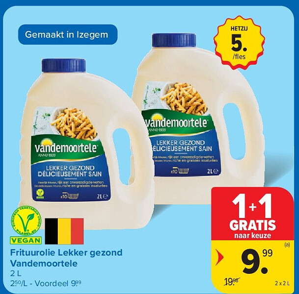 Frituurolie Lekker gezond Vandemoortele