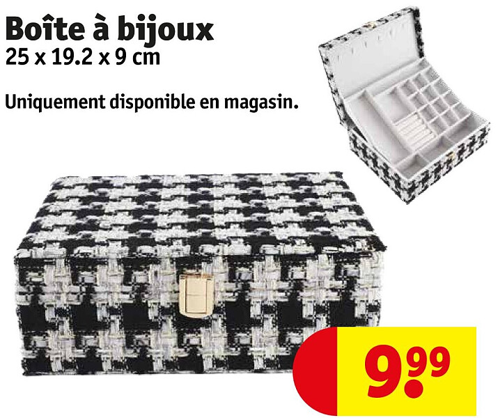 Boîte à bijoux 25 x 19.2 x 9 cm