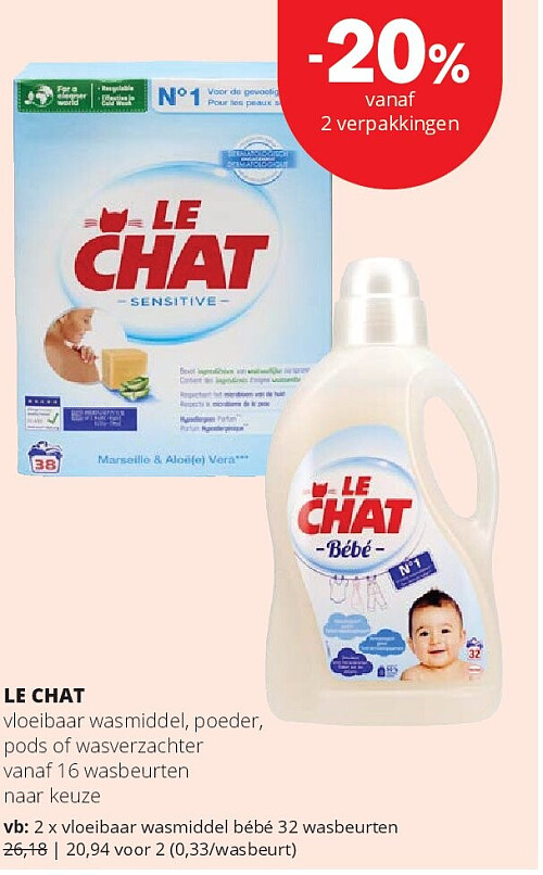 LE CHAT vloeibaar wasmiddel